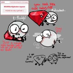 golf_ball_(bfdi), ruby_(bfdi), battle_for_dream_island, bfdi, object_show