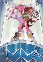 amy_rose, classic_amy_rose, fan_character, keiph_the_tenrec, original_character