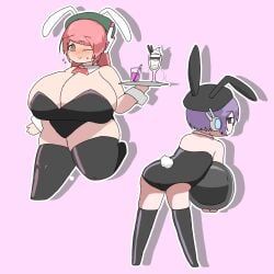 momone_momo, utane_uta, utau, 2girls, beret
