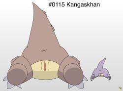 baby_kangaskhan, generation_1_pokemon, kangaskhan, pokemon_(species), nintendo