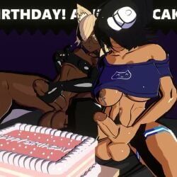 mary_(colonalcbplayer), nicky_(colonalcbplayer), colonalcbplayer, 2futas, black_hair