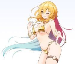 nukitashi:_the_animation, natsviolet, 1girls, ;), bare_armpits