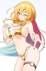 nukitashi:_the_animation, natsviolet, 1girls, ;), bare_armpits