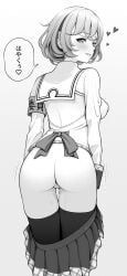 nukitashi:_the_animation, natsviolet, ///, 1girls, areola