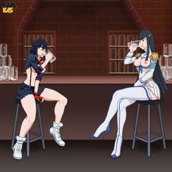 kiryuuin_satsuki, matoi_ryuuko, kill_la_kill, savalkas, ass