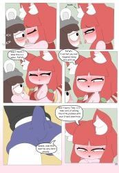 erica_(tonytoran), tony_(tonytoran), lalo_oliv, bedroom_eyes, bodily_fluids
