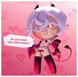 candy_apple_cookie, cookie_run, cookie_run_kingdom, soff_doll, arm_gloves
