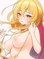 nukitashi:_the_animation, natsviolet, 1girls, areola, areolae