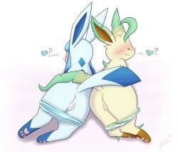 eeveelution, generation_4_pokemon, glaceon, leafeon, pokemon_(species)