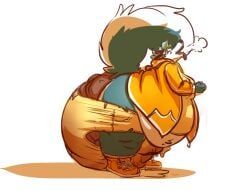 bigasshyperdiaper, accident, anthro, bent_over, bigasshyperdiaper_(character)