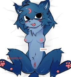 eclipse_(dandy's_world), dandy's_world, dandys_world, muhosranskin, blue_fur