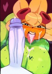 chicharito, peashooter_(pvz), solar_flare_(pvz), sunflower_(pvz), zombie_(plants_vs_zombies)