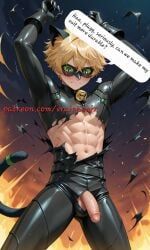 adrien_agreste, cat_noir, chat_noir, plagg, plagg_(miraculous_ladybug)