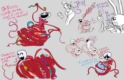 bubble_(the_amazing_digital_circus), gangle_(the_amazing_digital_circus), jax_(the_amazing_digital_circus), kinger_(the_amazing_digital_circus), multiple_characters