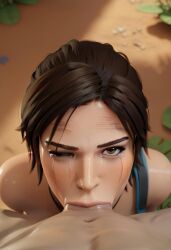 lara_croft, tomb_raider, kuku3d, 1boy, 1girls