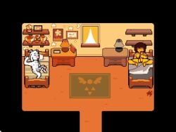 asriel_dreemurr, kris_(deltarune), deltagoon, deltarune, undertale_(series)