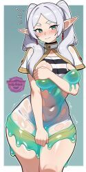 frieren, frieren_beyond_journey's_end, sousou_no_frieren, jorgecarlosai, blush