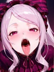 shalltear_bloodfallen, overlord_(maruyama), odysseyai, 1girl, ahegao