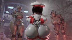 assaultron, assaultron_(fallout), kl-e-0, robot_commander_(bingbingzi), bethesda_softworks