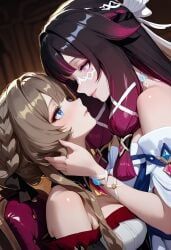 columbina_(genshin_impact), sandrone_(genshin_impact), genshin_impact, honkai_(series), honkai_impact_3rd