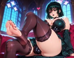 fubuki_(one-punch_man), one-punch_man, lewdiboo, 1futa, 1futanari