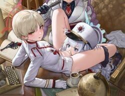 cherino_(blue_archive), marina_(blue_archive), tomoe_(blue_archive), blue_archive, sawkm
