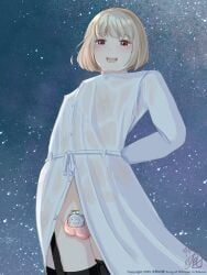 original_character, original, :d, black_legwear, blonde_hair