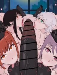 character_request, death_devil_(chainsaw_man), fami_(chainsaw_man), makima_(chainsaw_man), yoru_(chainsaw_man)
