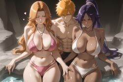 ichigo_kurosaki, matsumoto_rangiku, shihouin_yoruichi, bleach, patreon