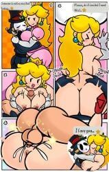anti_groove, paper_peach, princess_peach, shy_guy, mario_(series)