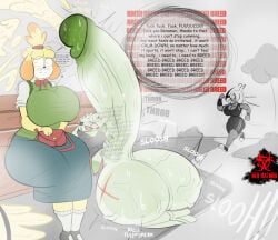 hazzy_(redhazard), isabelle_(animal_crossing), bandai_namco, nintendo, pokemon