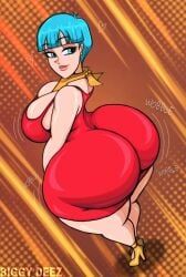 bulma_briefs, dragon_ball, biggy_deez, 1female, 1females