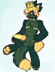 king_oxy, animal_genitalia, anthro, balls, big_balls