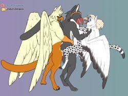 ilrys_kadiatu, mythology, 4_toes, anthro, avian