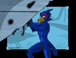 falco_lombardi, nintendo, star_fox, samareck, anthro