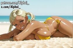 muko_(dandadan), dandadan, patreon, alphai, beach
