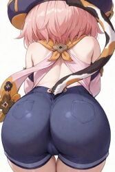 diona_(genshin_impact), genshin_impact, ass, ass_focus, bare_shoulders