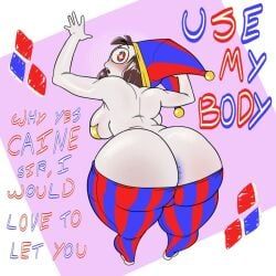 pomni_(the_amazing_digital_circus), the_amazing_digital_circus, billinsanity415, 1girls, asking_for_it