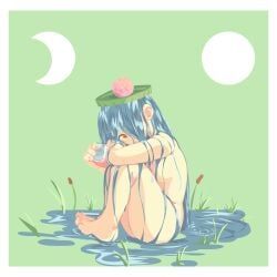 borrowed_character, kelda_(akairiot), original, 1girls, blue_hair