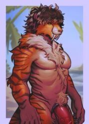 ratsxteeth, accessory, anthro, balls, black_hair