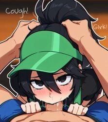 a.mikusa, 1boy, 1girls, black_hair, coffee_shop