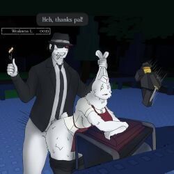 background_character, chance_(forsaken), elliot_(forsaken), elliot_(work_at_a_pizza_place), mafioso_(dream_game)