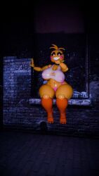 lovetaste_chica, toy_chica_(fnaf), five_nights_at_freddy's, 3xe.q, animatronic