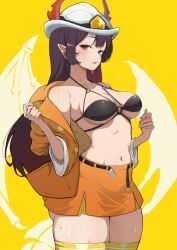 beni_doki, 1girls, bra, breasts, collarbone