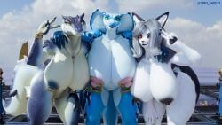 dariana_(quetzaly), kroxigor, kroxigor_(vulgarvictor), lizardman_(warhammer), loona_(dogzeela)