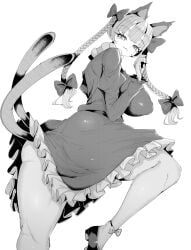 kaenbyou_rin, touhou, aonori00, 1girl, animal_ears