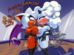 lanolin_the_sheep, lanolin_the_sheep_(sonic), rouge_the_bat, sega, sonic_(series)