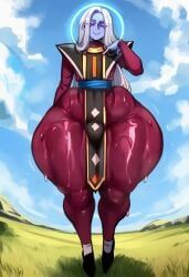 whis, dragon_ball, 1boy, alternative_hairstyle, femboy
