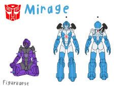 autobot, mirage_(transformers), transformers, figurkaest, alternate_design
