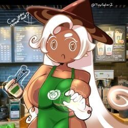 latte_cookie_(cookie_run), cookie_run, cookie_run_kingdom, starbucks, tinysolar